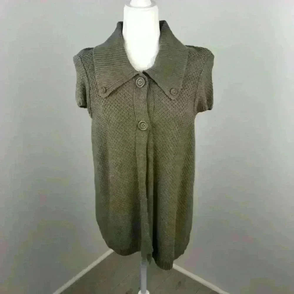 Christopher & Banks Button Front Sweater Size XL